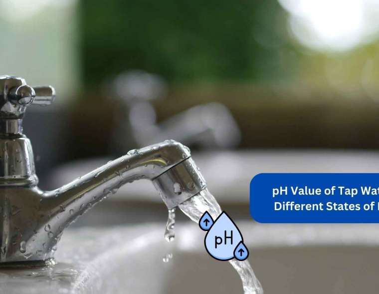 pH Value of Tap Water in Different States of India